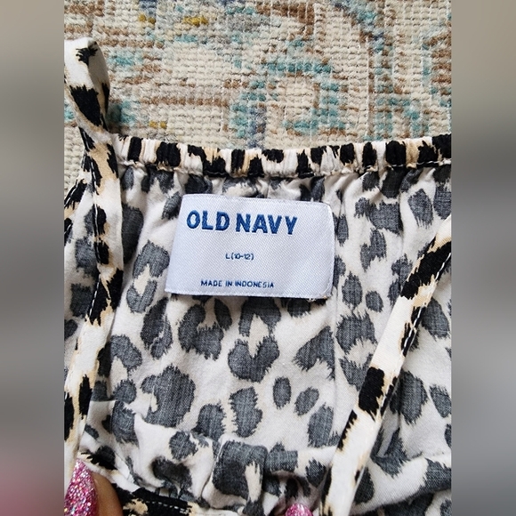 Cheetah Print Sleeveless Spring/Summer Dress, sz Large (10-12) - Picture 2 of 8